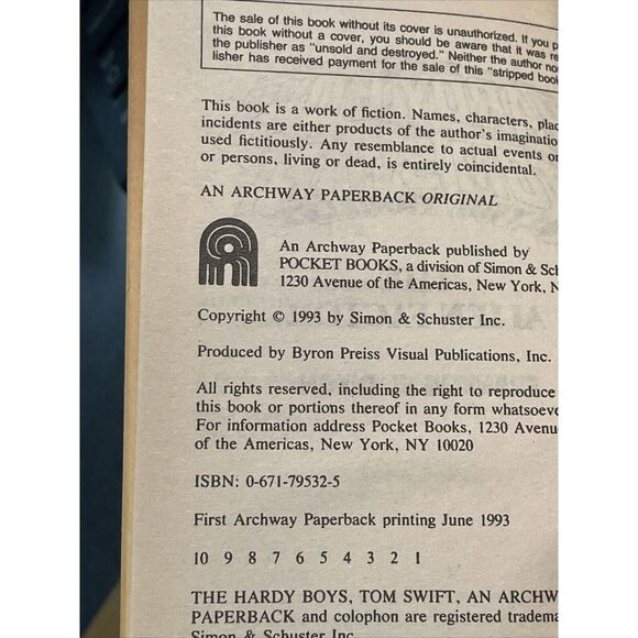 The Alien Factor (Hardy Boys And Tom Swift Ultra Thriller By Franklin W. Dixon - Picture 5 of 5